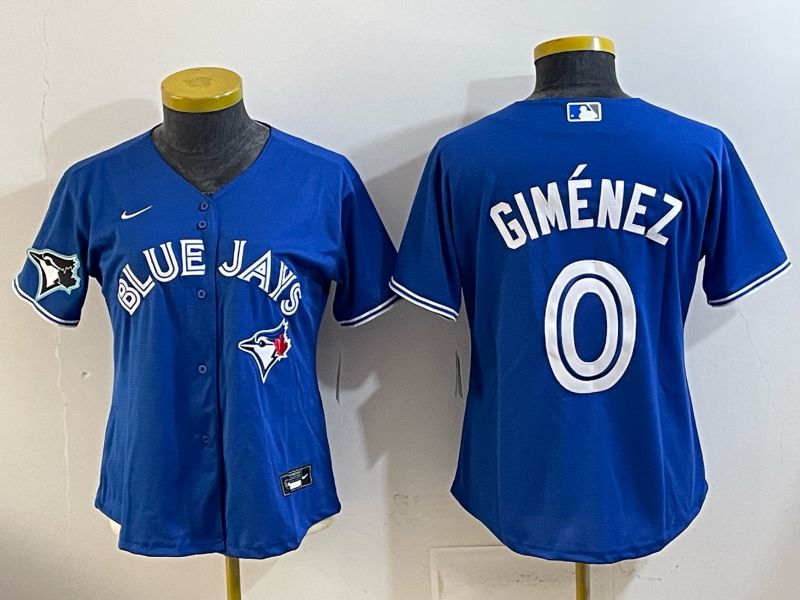 Youth 2026 Toronto Blue Jays #0 Gimenez Blue Game Nike MLB Jersey style 002
